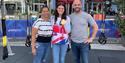 Photograph from the SWEAT Festival in Gunwharf Quays, including gold medal winning Paralympian Lauren Steadman.
