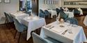 Tables laid for lunch at the Reading Room in Reading, Berkshire