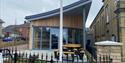 Isle of Wight, Tourist Information Point, East Cowes, Outside seating space