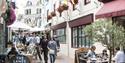 Photo of shoppers in The Lanes, Brighton