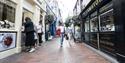 Photo of shoppers in The Lanes, Brighton