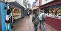 Photo of shoppers in The Lanes, Brighton