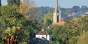 Looking down on Marlow.