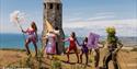 Performers by the Pepperpot at Ventnor Fringe, festival, arts,  event, what's on, Isle of Wight, Credit image: Vicki Couchman