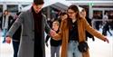 Young couple trying out Ice Skate Portsmouth