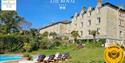 Outside view of The Royal Hotel, gardens and swimming pool, Ventnor, Isle of Wight, 4 stars, premier hotel, luxury hotel