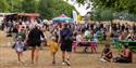 Crowds gather on Southsea Common for the Food Festival and entertainment