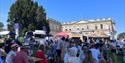 Food stalls at The Great Wight Bite, food and drink festival, Cowes, Isle of Wight, event, what's on