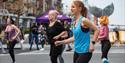 A group moves along with an exercise routine at Gunwharf Quays for the Sweat Festival Portsmouth