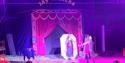Knife throwing act at Jay Miller's Circus in 2024, family fun, Isle of Wight, what's on, event
