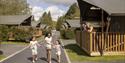 Glamping Area at Sandford Holiday Park