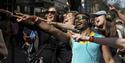Image courtesy of dfphotography. Guru Dudu silent disco tour Brighton Fringe 2024