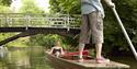 Punting on the River Thames in Oxford, Oxfordshire