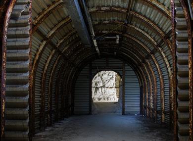 Look inside Fan Bay Deep Shelter