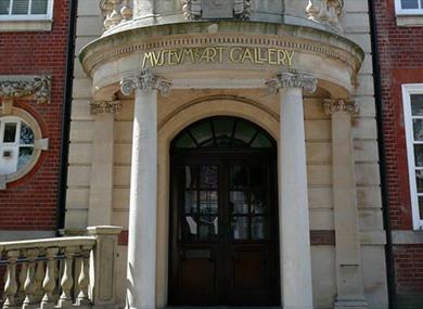 Outside Worthing Museum and Art Gallery, West Sussex