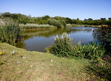 Brookfield Park, Rustington with lake