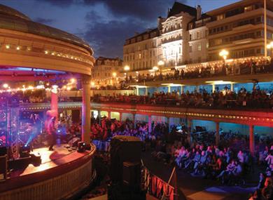 View over Eastbourne Bandstand