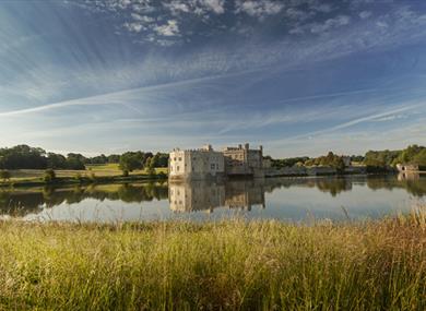 Exterior view of Leeds Castle, Kent