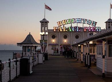 Brighton Palace Pier at night. Credit - OnTheNorway