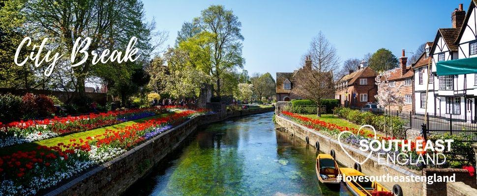 River in Canterbury, Kent, a great destination for a city break.