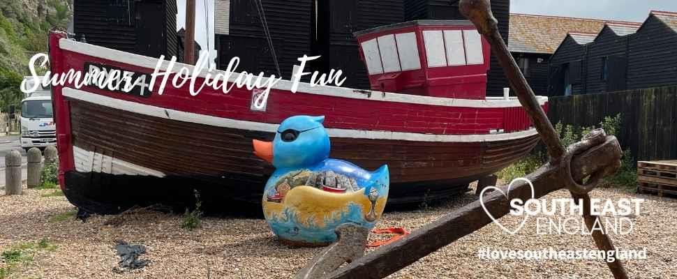 From 24th June to 4th Sept the streets, gardens and beaches of Hastings, St Leonards and Bexhill on Sea will be brought to life by a flock of fabulous Rubber Duck