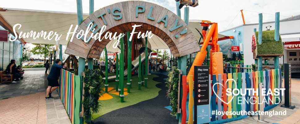 The playground at Ashford Designer Outlets in Kent