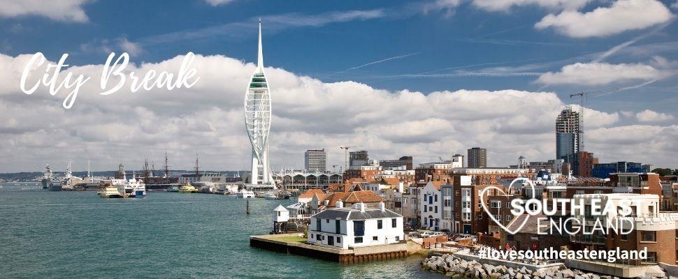 View of Portsmouth from Portsmouth Harbour, this city by the sea is full of maritime history an ideal destination for a city break, anytime of the year.