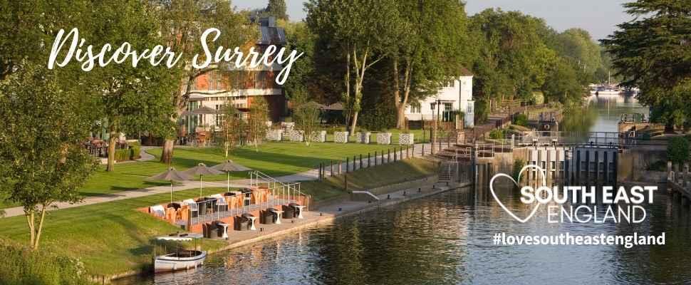 Stay on the banks of the River Thames in Surrey