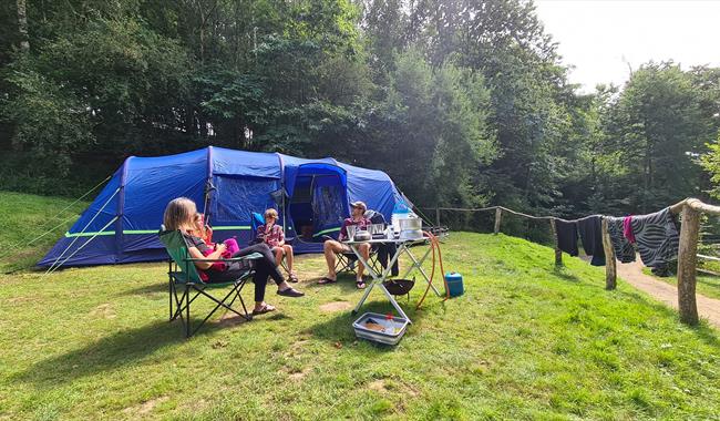 Camping at Bluebell Coppice Park