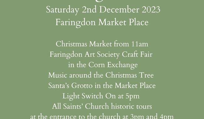 2023 Christmas lights Switch on in Farringdon, South Oxfordshire