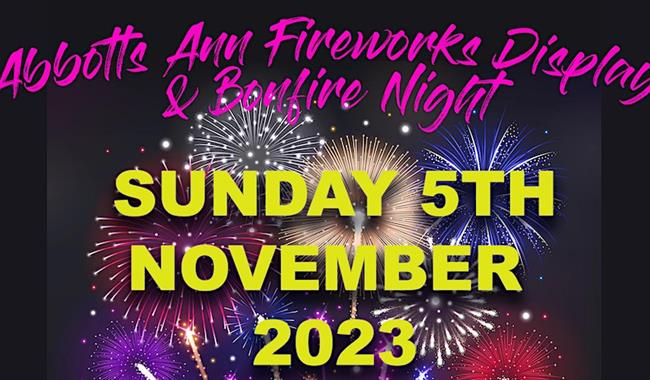 Abbotts Ann Fireworks Display & Bonfire Night 2023