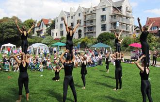 Acromax gymnasts at a previous 'Garden of Delights' event.