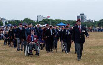 Veterans on Southsea Common - photo credit Solent Sky Services