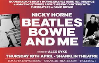 Isle of Wight, Things to do, Shanklin Theatre, Nicky Horne, Beatles, Bowie and Me, Jack UP Presents