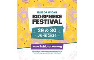 Isle of Wight Biosphere Festival poster, learning, activities, Island wide