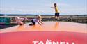 Children on the bouncy pillow at Tapnell Farm Park, Yarmouth, events, things to do