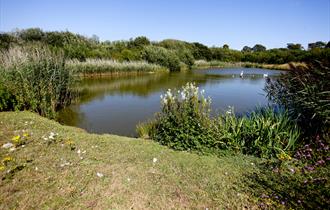 Brookfield Park, Rustington with lake