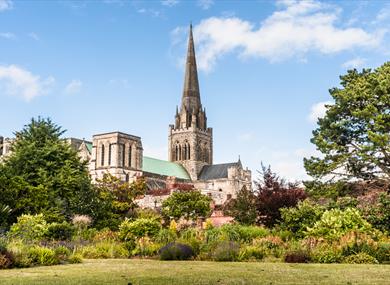 Image looking over the historic Chichester Cathedral, West Sussex