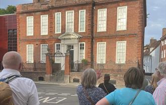 A group on a guided tour with Chichester Tour Guides