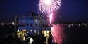 SS Shieldhall fireworks at Cowes week