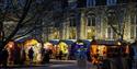 Winchester Christmas Market in its unique setting of the Cathedral Close.  Image credit Visit Winchester