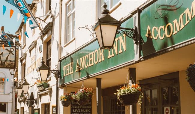 Isle of Wight, Outside frontage of The Anchor Public House, Cowes