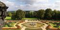 View over the formal gardens at Waddesdon Manor