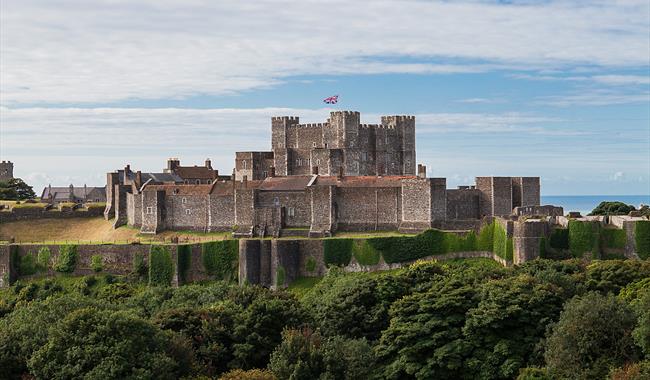 View of Dover Castle, credit English Heritage