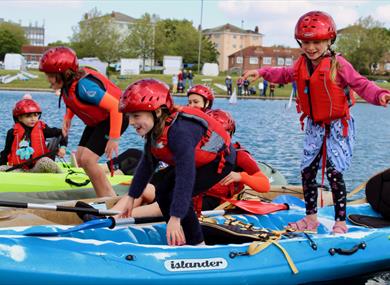 Children having fun at Gosport Marine Festival 2024