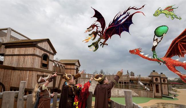 Dragons in the Blenheim Palace Adventure Playground