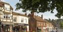 View of Haslemere High Street in Surrey, part of Waverley Borough.