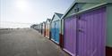 Photo of the beach huts on Hove seafront