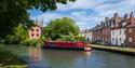 Canal boat in Newbury