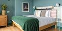Bedroom with quirky design features at the Selina Hotel in Brighton